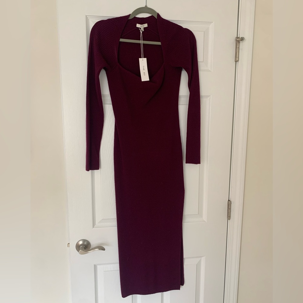 The SEI Dresses | The SEI at Revolve Ribbed Knit Square Neck Dress